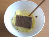 Dodajemy rozmrożone kasztanowe puree.....