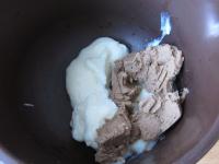 Dodajemy rozmrożone kasztanowe puree ......
