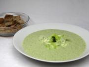 Mleczna brokułowa zupa z porem